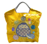 日本 BALL CHAIN 刺绣手提袋 黄色刺猬 M码