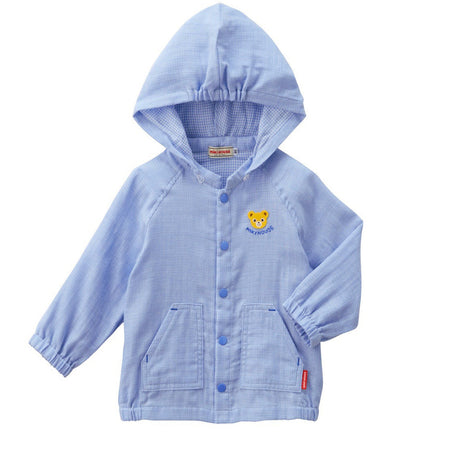 Japan MIKIHOUSE children's breathable sun protection clothing blue made in Japan 12-3703-493