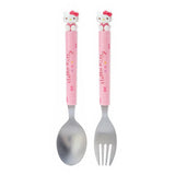 Japan Sanrio stainless steel fork spoon Hello Kitty