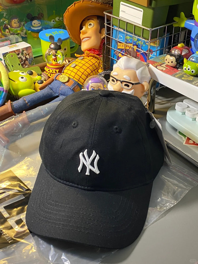 韩国 小标 NY 棒球帽 黑色