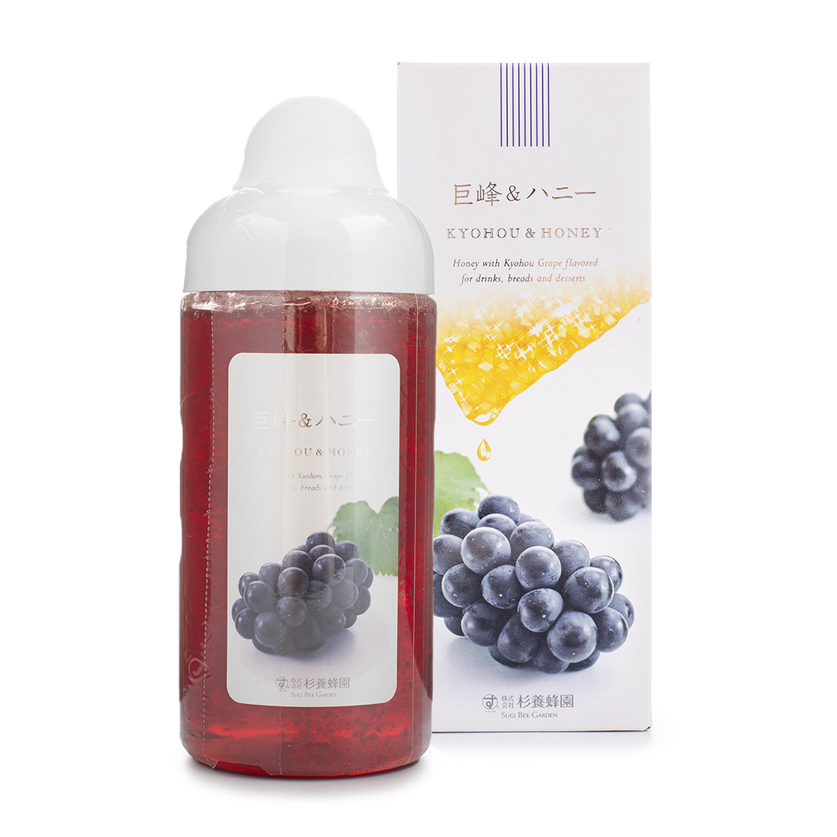日本杉養蜂園果汁蜂蜜葡萄味500g 