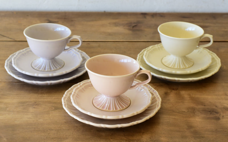 日本Studio M'陶瓷 复古 红茶咖啡马克杯 杯碟 套装