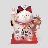 Japanese Pharmacist Kiln Lucky Lucky Cat Large Ornament Height 26.5cm