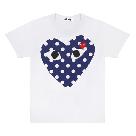 FZ 日本川久保玲T恤 PLAY COMME Big Heart T-Shirt (White)（尺码偏小）女款L码 - chuxinxiaopu