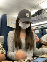 韩国 炭灰色 大标 NY 帽子