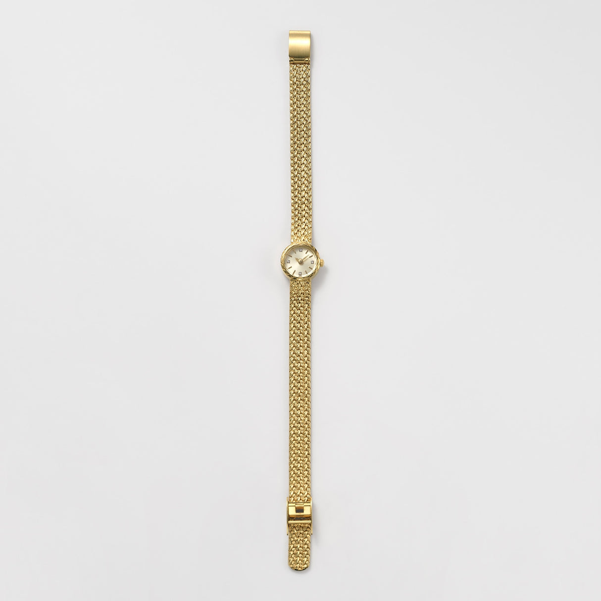 日本 agete阿卡朵 典藏款 圆形钻石表盘 精工机芯 防水镀金 手表